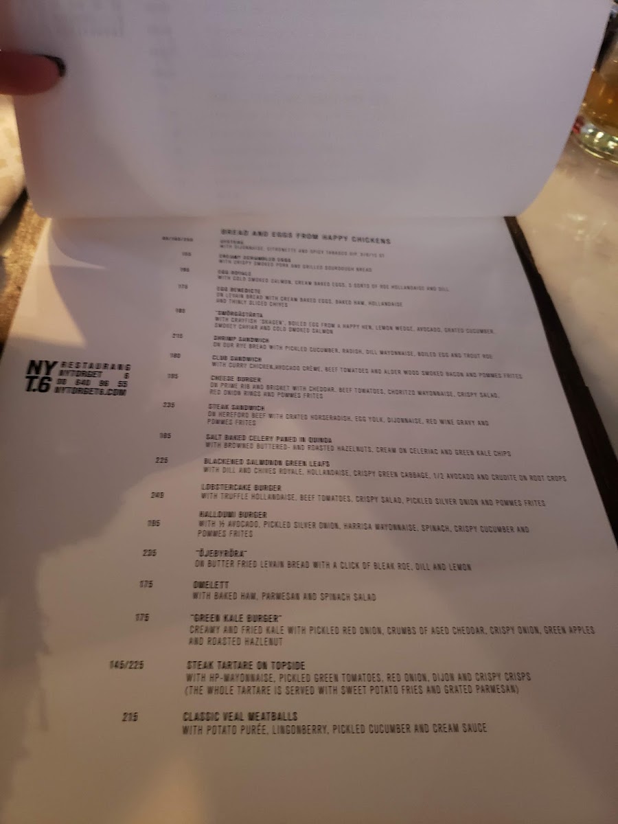 Menu Restaurang Nytorget 6-10