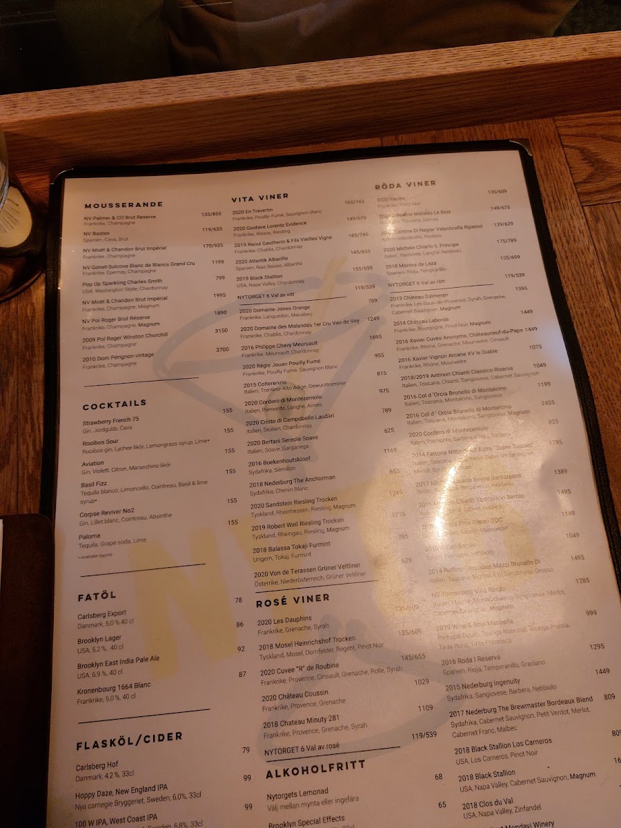 Menu Restaurang Nytorget 6-8